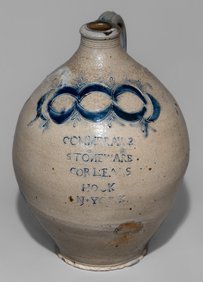 Exceptional COMMERAW'S / STONEWARE / CORLEARS / HOOK / N. YORK Three-Gallon Stoneware Jug
