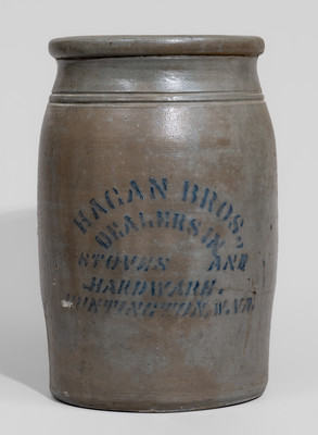 Huntington, WV Stoneware Advertising Jar, c1880