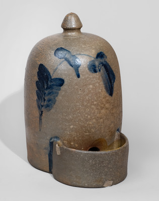 Very Rare Stoneware Chicken Waterer attrib. Ralph J. Grier, East Nottingham Township, Chester County, PA