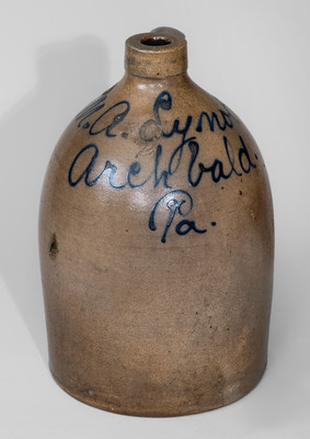 Archbald, PA Advertising Jug, LEWIS JONES / PITTSTON, PA