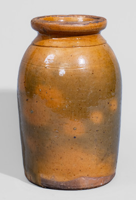 Galena Redware, IL Jar, second half 19th century