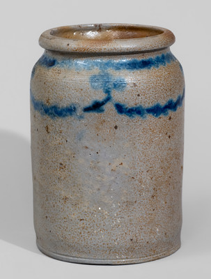 Half-Gallon Stoneware Jar Stamped 