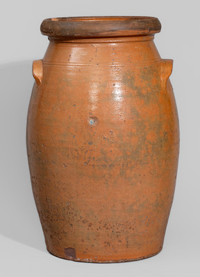 Galena, Illinois Redware Churn, second half 19th century