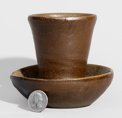 Scarce Diminutive Middle Tennessee Stoneware Flowerpot