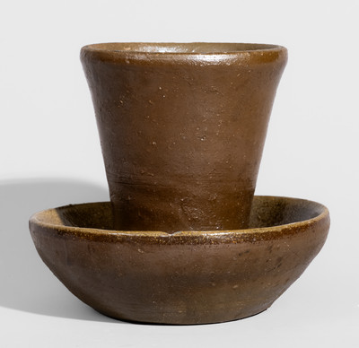 Scarce Diminutive Middle Tennessee Stoneware Flowerpot