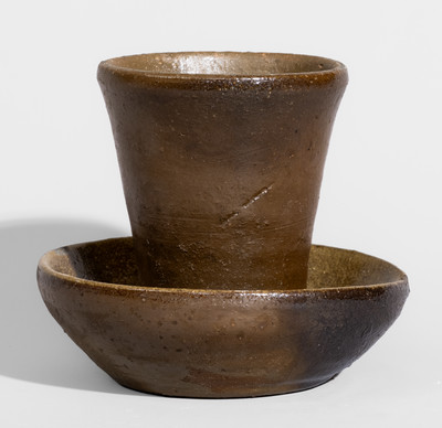 Scarce Diminutive Middle Tennessee Stoneware Flowerpot