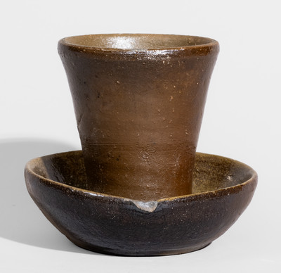 Scarce Diminutive Middle Tennessee Stoneware Flowerpot