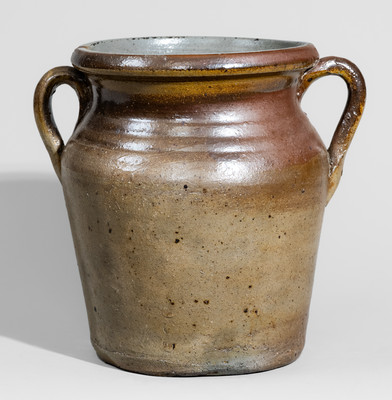Middle Tennessee Open-Handled Stoneware Jar w/ Iron Decoration