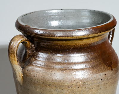 Middle Tennessee Open-Handled Stoneware Jar w/ Iron Decoration