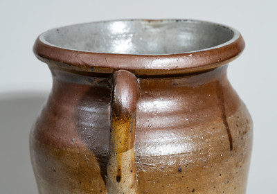 Middle Tennessee Open-Handled Stoneware Jar w/ Iron Decoration