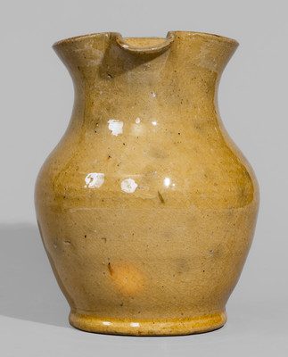 Glazed Redware Pitcher, possibly Greene County, Tennessee