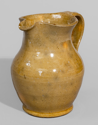 Glazed Redware Pitcher, possibly Greene County, Tennessee