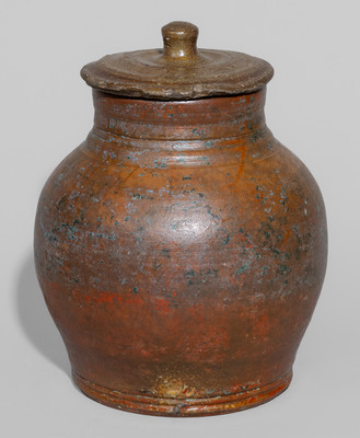Attrib. Samuel Smith Pottery, Knox County, TN Salt-Glazed Stoneware Jar, c1820-30