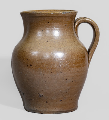 Small-Sized Salt-Glazed Stoneware Pitcher, attrib. Greene County, Tennessee