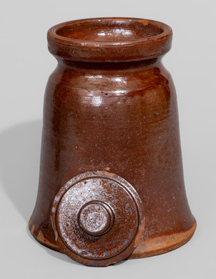Scarce Wythe County, Virginia Redware Lidded Jar