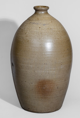Rare Stoneware Jug, Stamped "H.B," Hiram Brown, Putnam County, TN, mid 19th century