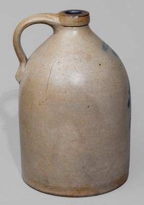 J. & E. NORTON / BENNINGTON VT Stoneware Bird Jug, c1855