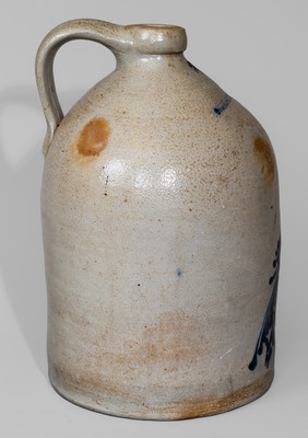 Two-Gallon N.A. WHITE & CO / BINGHAMTON, New York Stoneware Bird Jug