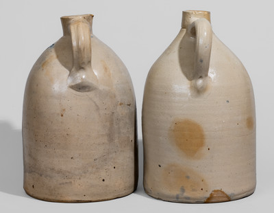 Two Two-Gallon West Troy, New York Stoneware Jugs