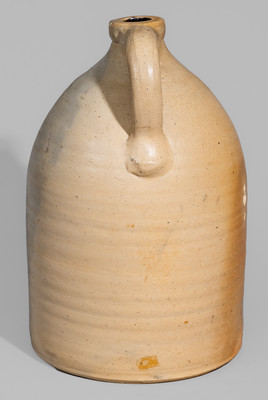Two-Gallon ALBANY, N.Y. Stoneware Jug, probably O'Connell Pottery, c1860