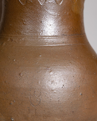 Rare attrib. Decker Pottery, Washington County, Tennessee Stoneware Presentation Pitcher