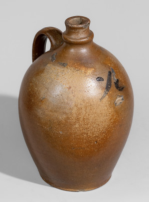 Very Rare Half-Gallon Stoneware Jug attrib. Richard Randolph Pottery, Four Mile Creek, Henrico County, VA