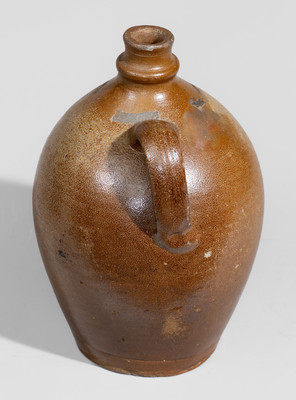Very Rare Half-Gallon Stoneware Jug attrib. Richard Randolph Pottery, Four Mile Creek, Henrico County, VA