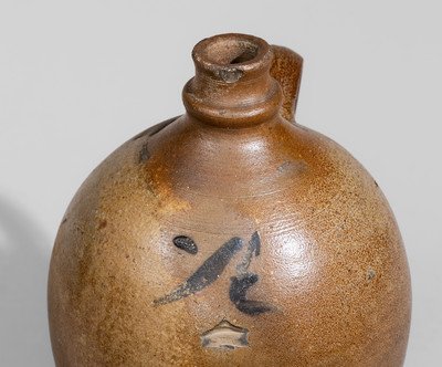 Very Rare Half-Gallon Stoneware Jug attrib. Richard Randolph Pottery, Four Mile Creek, Henrico County, VA