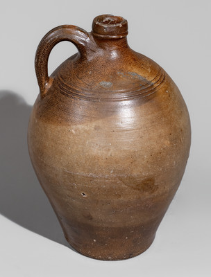 Iron-Decorated BOSTON, Mass. (Frederick Carpenter, early 19th century) Stoneware Jug