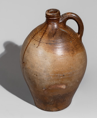 Iron-Decorated BOSTON, Mass. (Frederick Carpenter, early 19th century) Stoneware Jug