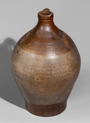 Iron-Decorated BOSTON (Frederick Carpenter) Stoneware Jug, early 19th century