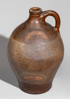 Iron-Decorated BOSTON (Frederick Carpenter) Stoneware Jug, early 19th century