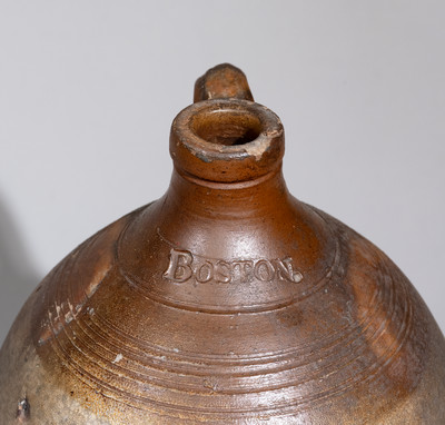 Iron-Decorated BOSTON (Frederick Carpenter) Stoneware Jug, early 19th century