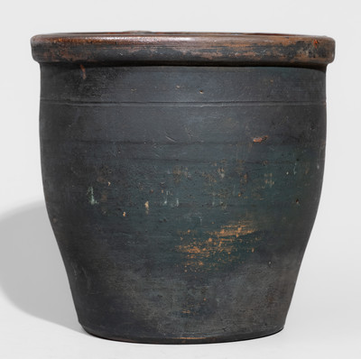 Extremely Rare Falling Spring, Franklin County, PA Redware Presentation Jar, "May 25th 1878"