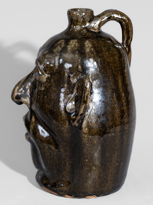 Alkaline-Glazed "Lanier Meaders," Cleveland, GA Stoneware Jug, c1985