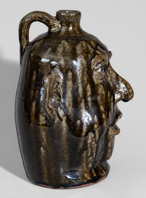 Alkaline-Glazed "Lanier Meaders," Cleveland, GA Stoneware Jug, c1985