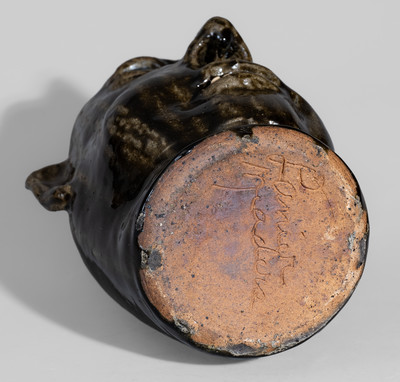 Alkaline-Glazed "Lanier Meaders," Cleveland, GA Stoneware Jug, c1985