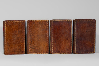 Four Volumes of WINTERBOTHAM S HISTORY OF AMERICA with Signatures of NY Potter, Clarkson Crolius, 1796.