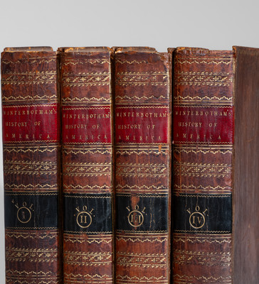 Clarkson Crolius's Personal Set of WINTERBOTHAM'S HISTORY OF AMERICA, New York, 1794