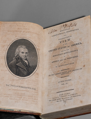 Clarkson Crolius's Personal Set of WINTERBOTHAM'S HISTORY OF AMERICA, New York, 1794