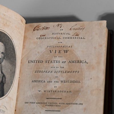Clarkson Crolius's Personal Set of WINTERBOTHAM'S HISTORY OF AMERICA, New York, 1794