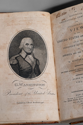 Clarkson Crolius's Personal Set of WINTERBOTHAM'S HISTORY OF AMERICA, New York, 1794