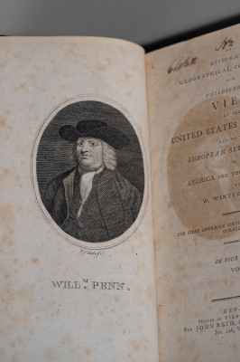 Four Volumes of WINTERBOTHAM S HISTORY OF AMERICA with Signatures of NY Potter, Clarkson Crolius, 1796.