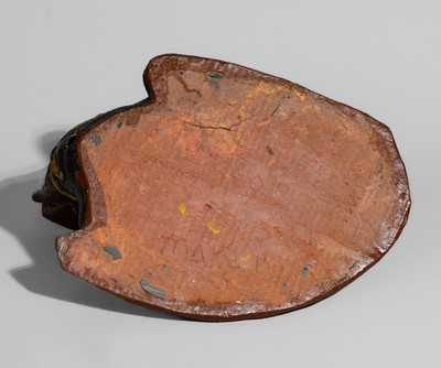 Exceptional Large-Sized Sewer Tile Figure of an Alligator: "Miss Bessie Mae Heath / Make by S.L. Williams"