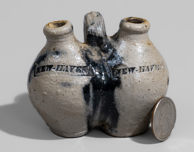 New-Haven Stoneware Double Jug