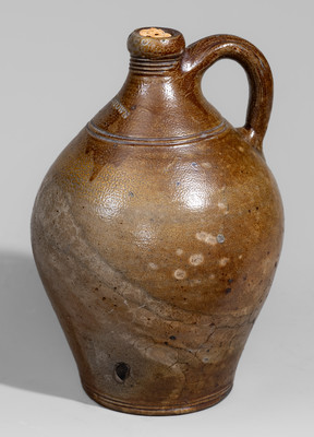Iron-Decorated BOSTON, Mass. (Frederick Carpenter) Stoneware Jug, early 19th century