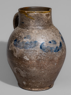 C. CROLIUS / MANUFACTURER / NEW-YORK Stoneware Pitcher, early 19th century