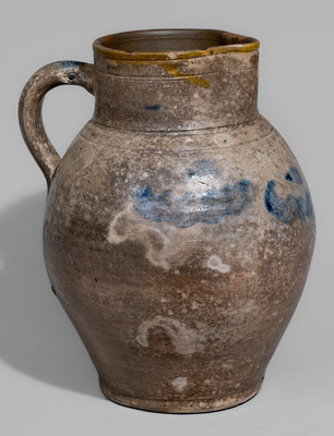 C. CROLIUS / MANUFACTURER / NEW-YORK Stoneware Pitcher, early 19th century