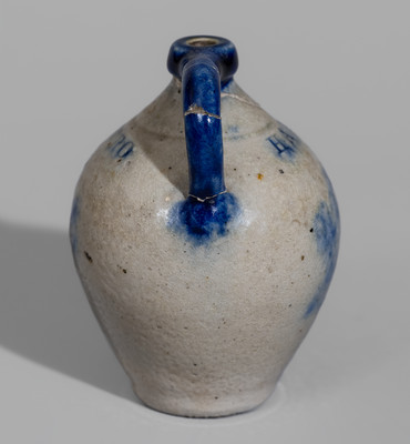 Miniature New York State Stoneware Presentation Jug for HANNAH E. MUNRO, c1835