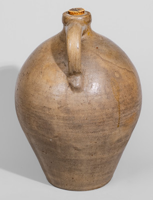 Exceptional Stoneware Jug w/ Elaborate New York City Advertising for Drugs, Medicines, Paints, Oils, Glass, c1830